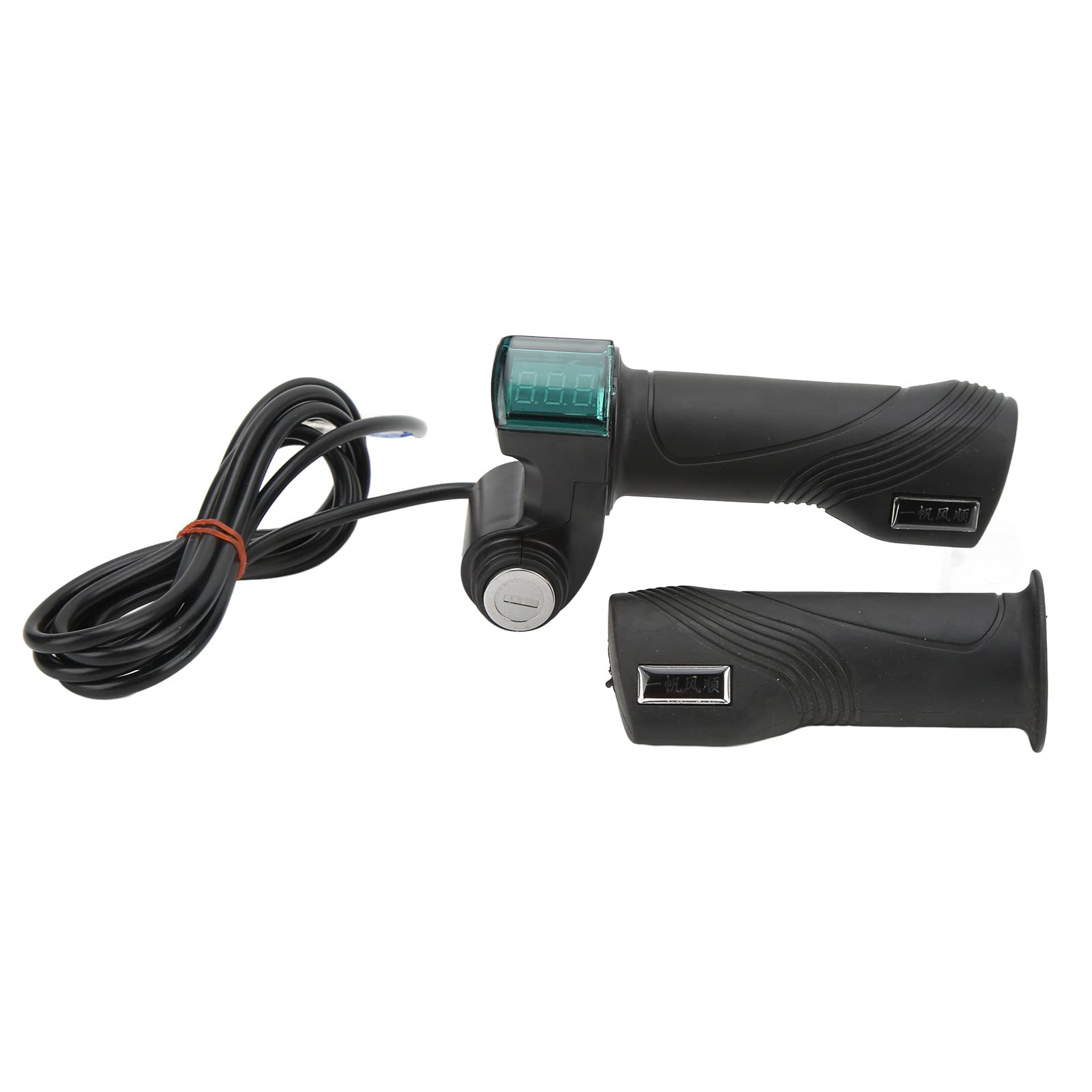 Universal Bike Throttle Grips with Digital Display - Ergonomic Handlebar Grips for Electric Bikes, Motorcycles & Scooters - Perfect for Commuting, Off-Road & Urban Riding
