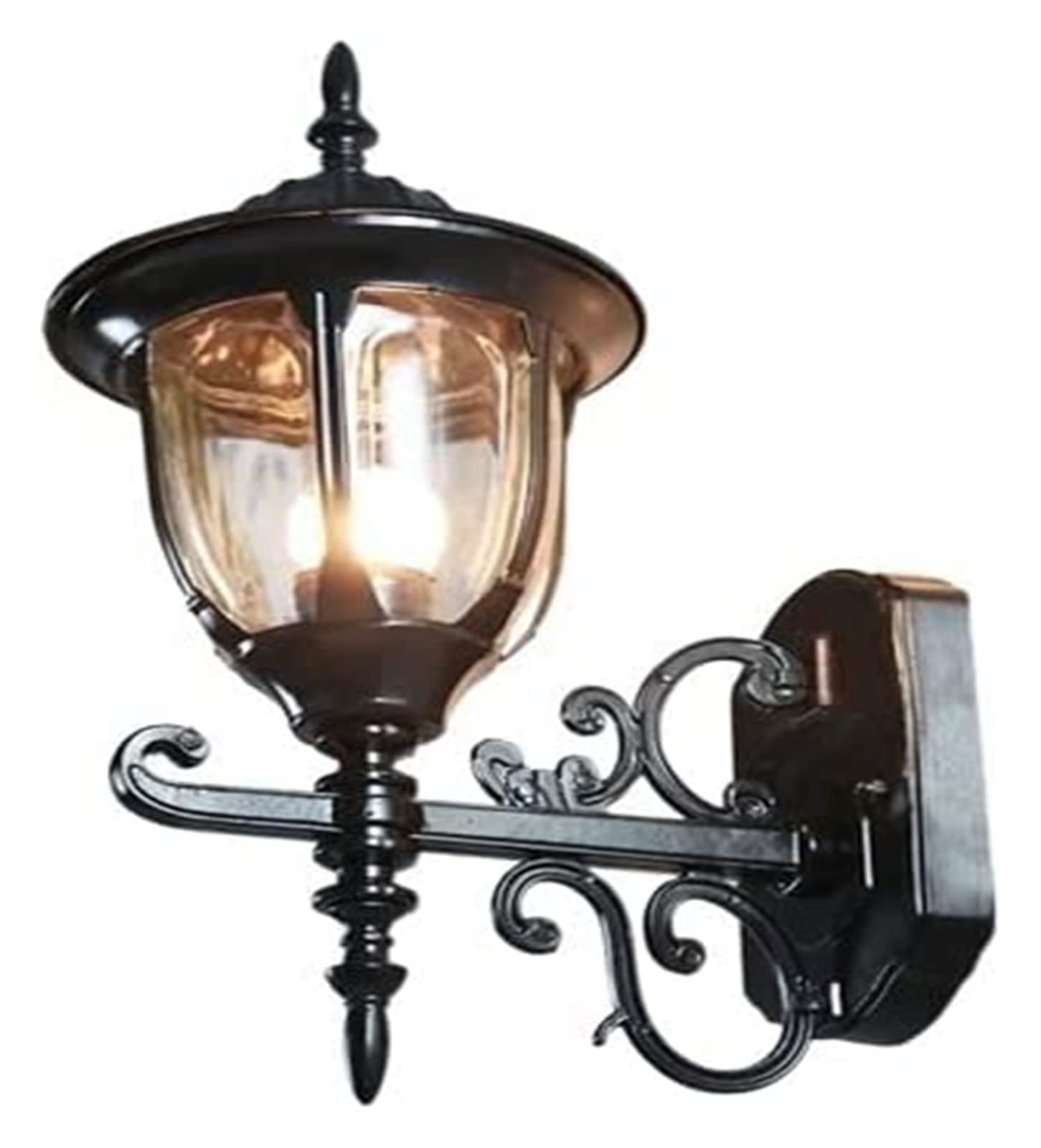 Vintage European Style Waterproof Outdoor Wall Lamp - Porch Light, Garden Light, Balcony Sconce - LED Landscape Lighting for Villa, Street & Home Decor (Retro Color) - Perfect for Patio, Entryway & Backyard Lighting