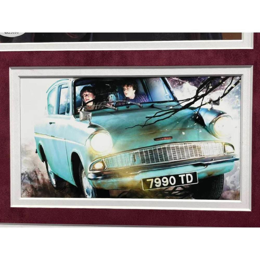 Daniel Radcliffe & Rupert Grint Harry Potter Signed 8x10 Photo - Framed Collectible with COA PSA BAS Authentication - Perfect for Potterhead Collections, Fan Cave Decor, and Autograph Memorabilia Displays