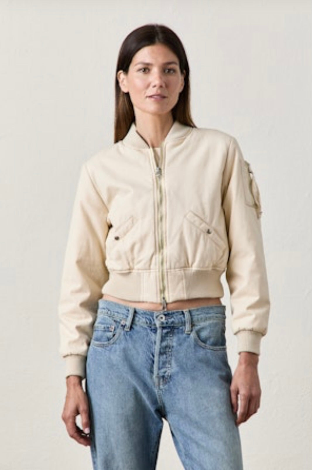Reyes Cropped Quilted Bomber Jacket for Women - Stylish Lightweight Outerwear for Fall & Spring | Perfect for Casual Outfits, Streetwear & Layering