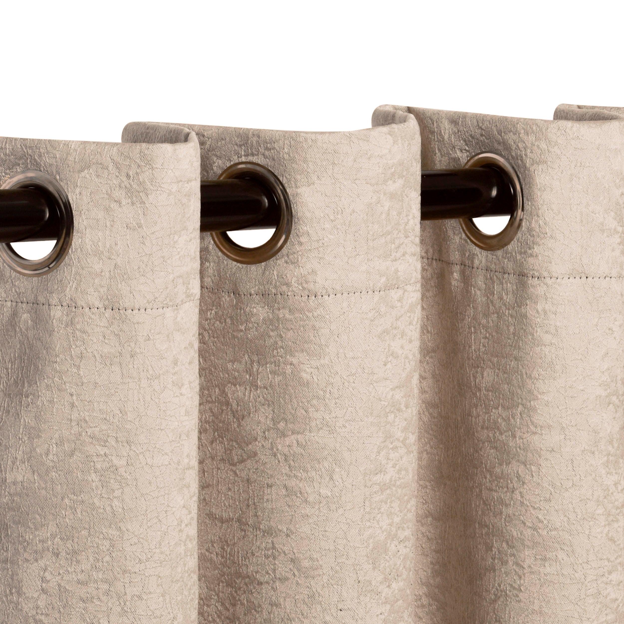 Blackout Senna Solid Textured Grommet Curtain Panels Set - Thermal Insulated Room Darkening Drapes for Bedroom & Living Room - Noise Reducing Window Treatments for Home Decor