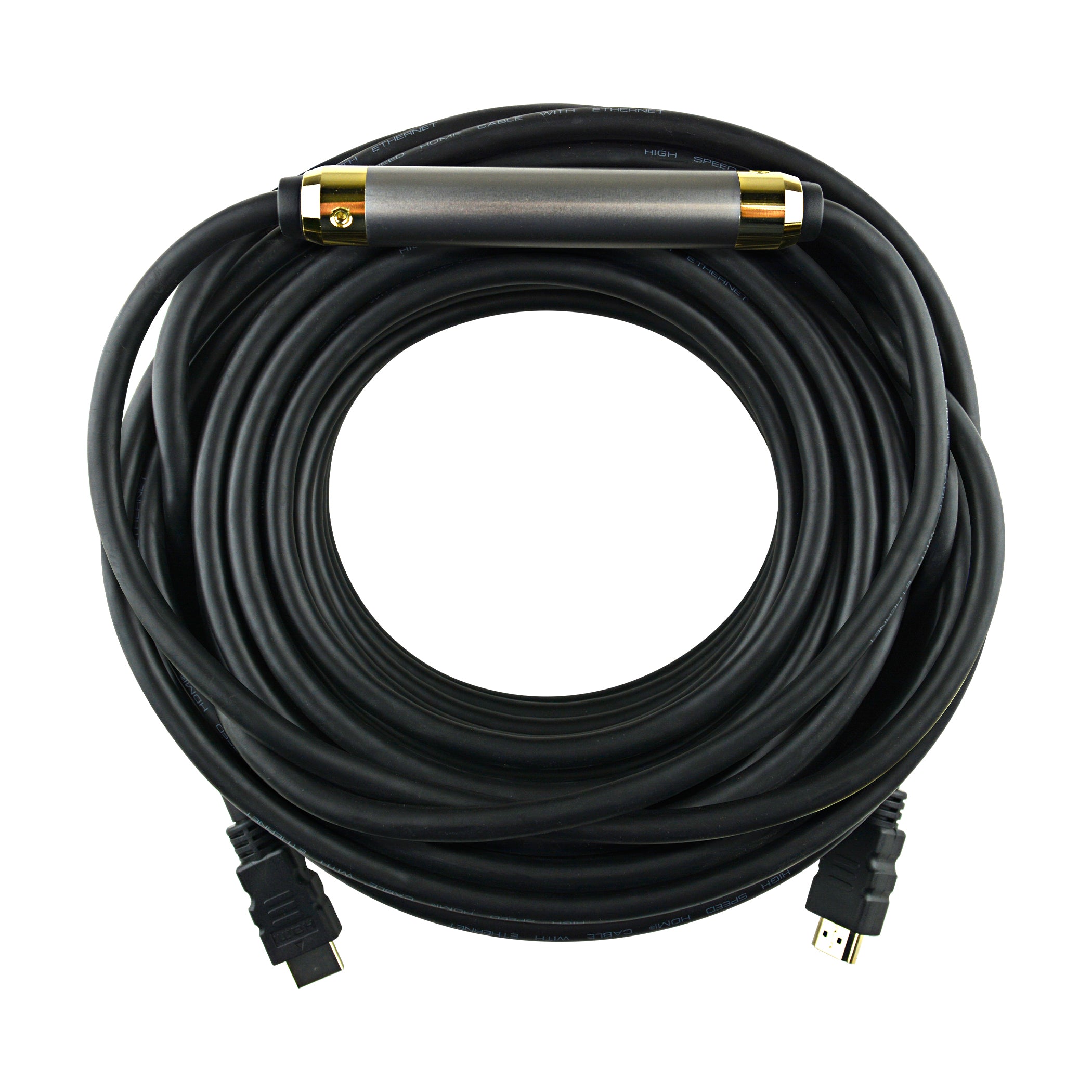 75Ft HDMI Cable with Built-in Repeater - 4K Ultra HD, 3D, HDR, High Speed 18Gbps, Ethernet - Perfect for Home Theater, Gaming, and Office Presentations (HDM 3D14R75)