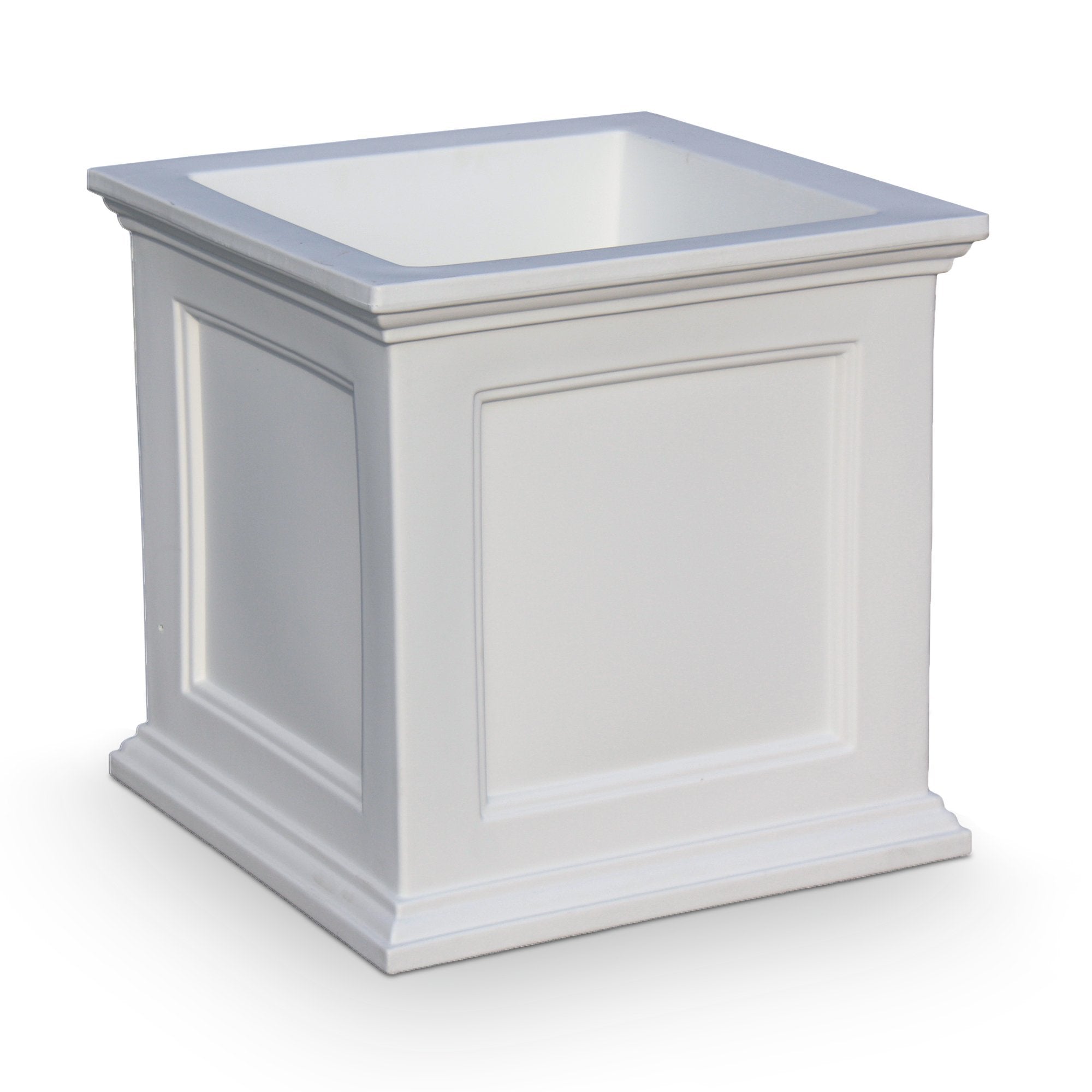 Beckett 20x20 Inch Patio Planter - Durable Outdoor Garden Pot for Flowers, Plants & Herbs - Perfect for Patio, Deck, Balcony & Backyard Decor