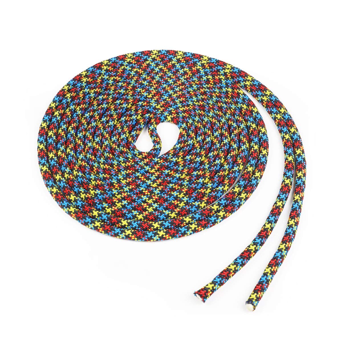 Atwood Rope MFG Double Dutch Jump Rope - 3/8 Inch Thick - 18 Feet Long - for Kids & Adults - Super Nova Color - Perfect for Fitness Training, School PE Classes & Outdoor Games