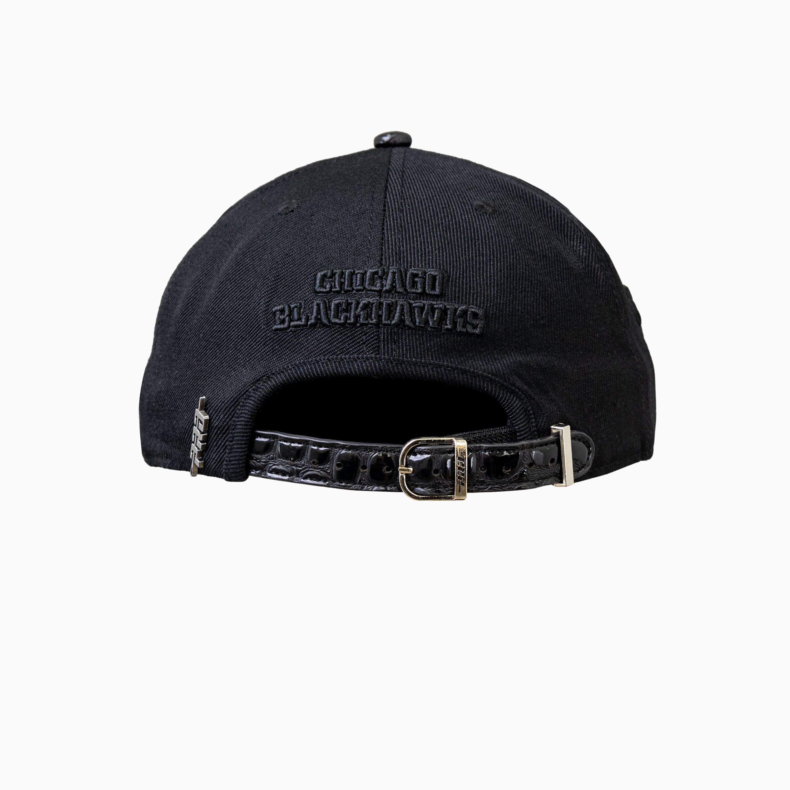 Chicago Blackhawks NHL Official Leather Visor Snapback Hat - Adjustable Baseball Cap for Men & Women - Perfect for Games, Sports, and Casual Wear