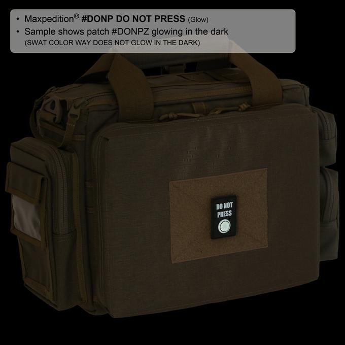 Funny Do Not Press Morale Patch - Embroidered Military Style Badge for Tactical Gear, Backpacks & Hats - Perfect for Outdoor Enthusiasts, Airsoft Players & Military Collectors