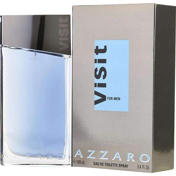 Azzaro Visit Men's Eau de Toilette Spray 100ml - Fresh & Woody Fragrance for Daily Wear, Office & Evening Outings