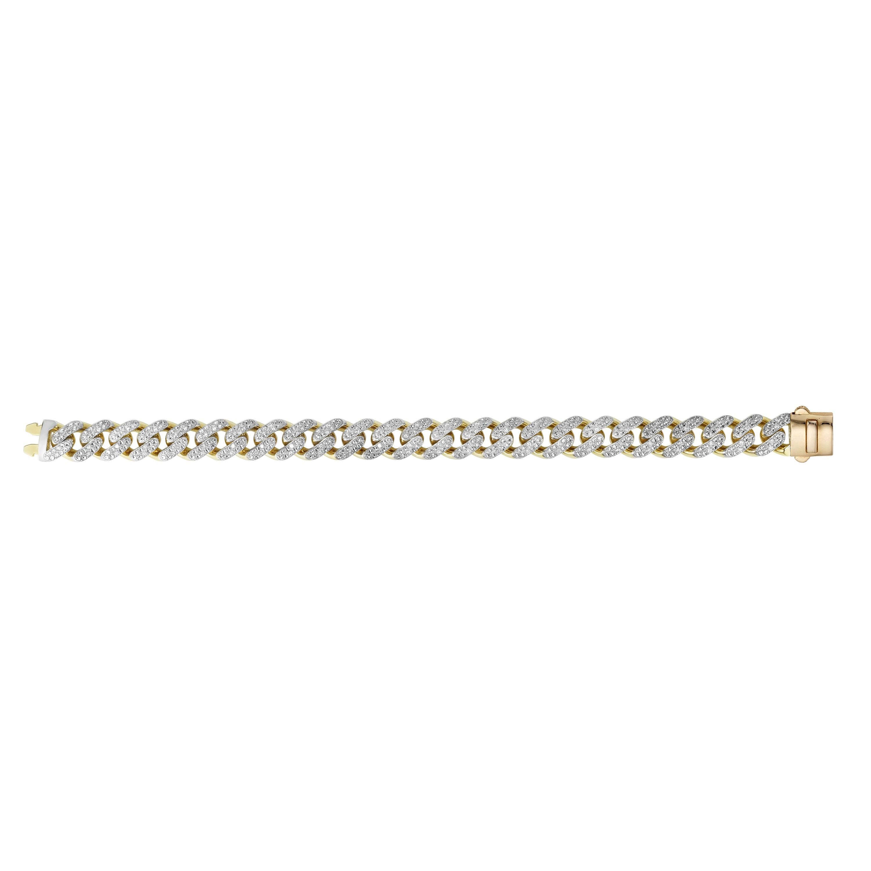 14K Gold 11.5mm Lite Miami Cuban Chain with Diamonds - Elegant Men's & Women's Jewelry for Parties, Weddings & Everyday Luxury
