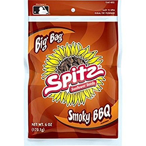 Spitz Smoky BBQ Sunflower Seeds - 6 Ounce (Pack of 9) | Crunchy Snack for Road Trips, Game Nights & Outdoor Adventures