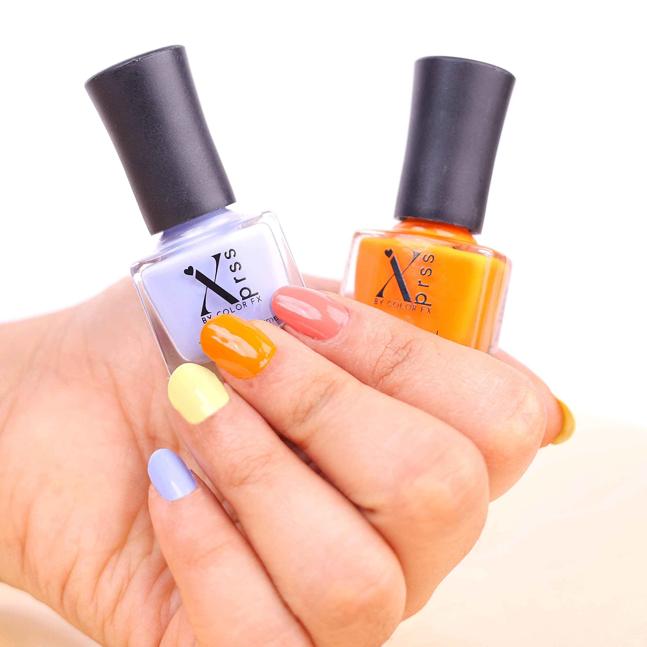 Vegan Non-UV Gel Nail Polish Set - 21 Toxin-Free Colors (Rust, Orange, Yellow Orange, Matcha Green, Olive Green) - Long Lasting, Glossy Gel Finish, Non-Yellowing Formula - Perfect for Manicures, Pedicures, Nail Art & Salon Quality At-Home Nail Care