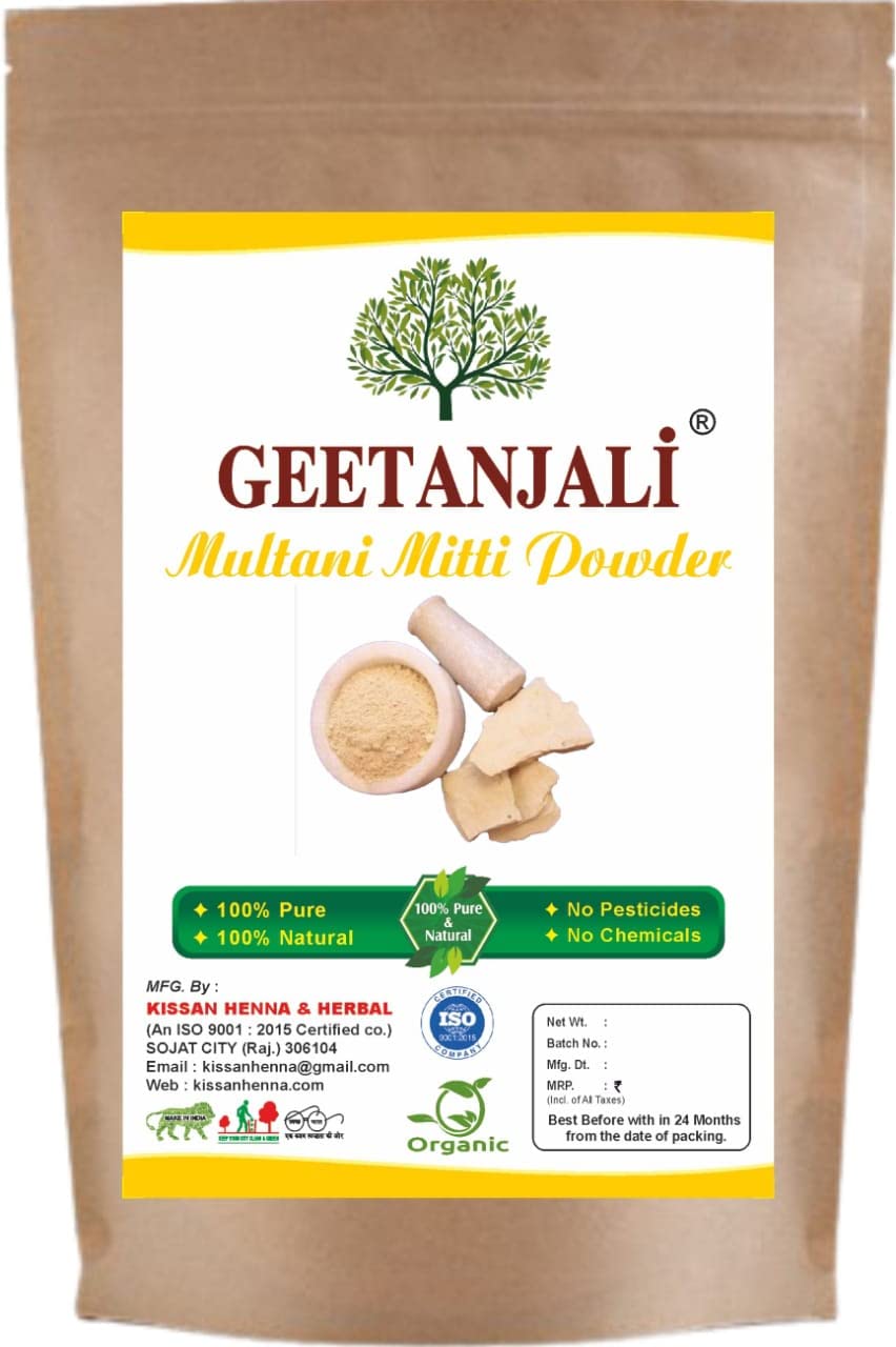 Geetanjali 100% Natural Multani Mitti Powder for Hair & Skin Care - 200Gm