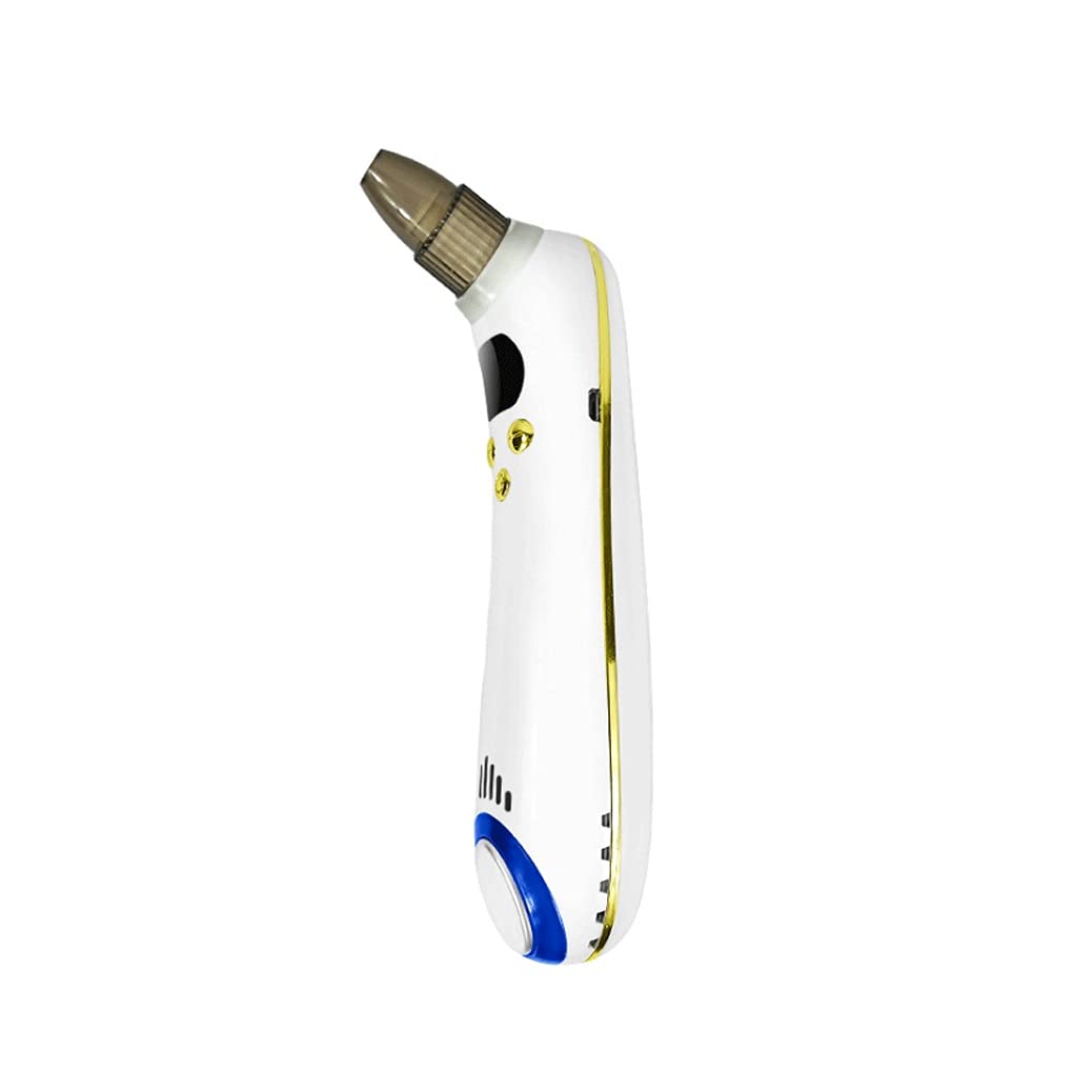 CHENGGUAN Electric Blackhead Remover Vacuum Kit - Professional Pore Cleaner & Comedone Extractor for Face & Nose | Gold Color | Unisex Acne Treatment Tool for Blackheads & Whiteheads | Perfect for Home Spa & Skincare Routine