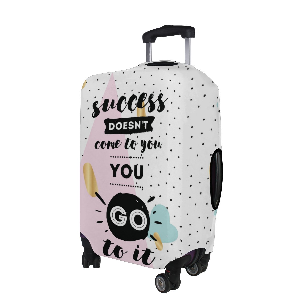 U LIFE Inspirational Luggage Cover - Motivational Quote Suitcase Protector for Travel, Men & Women - Perfect for Airports, Vacations & Business Trips