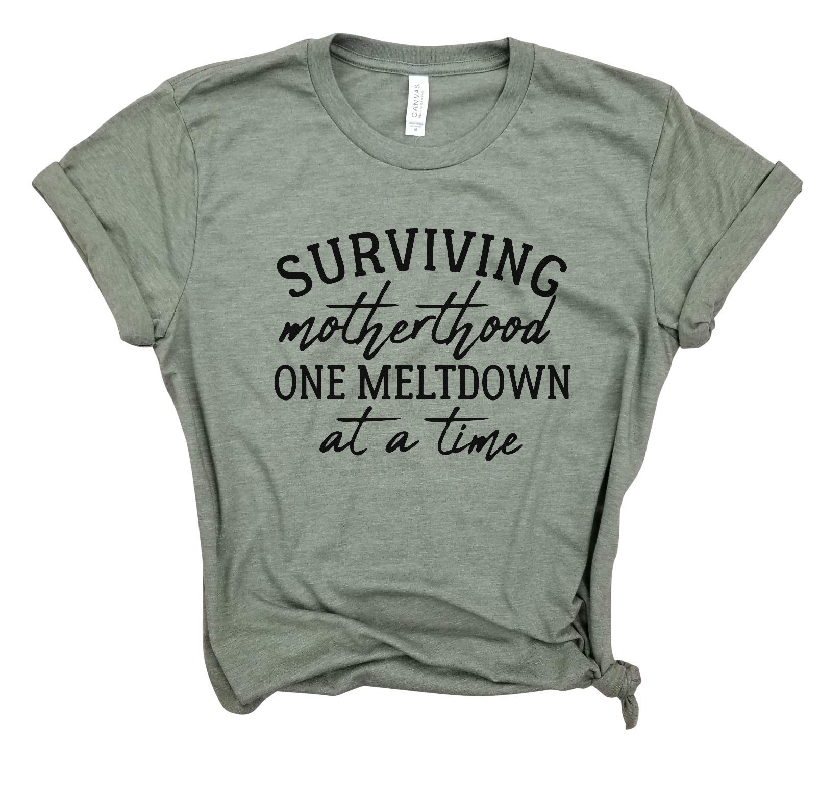 Funny Mom Shirt - Sarcastic Motherhood Tee for Cool Moms | Perfect Mothers Day Gift & Raising My Tribe Apparel | Great for Parenting Humor, Playdates & Mom Life Moments