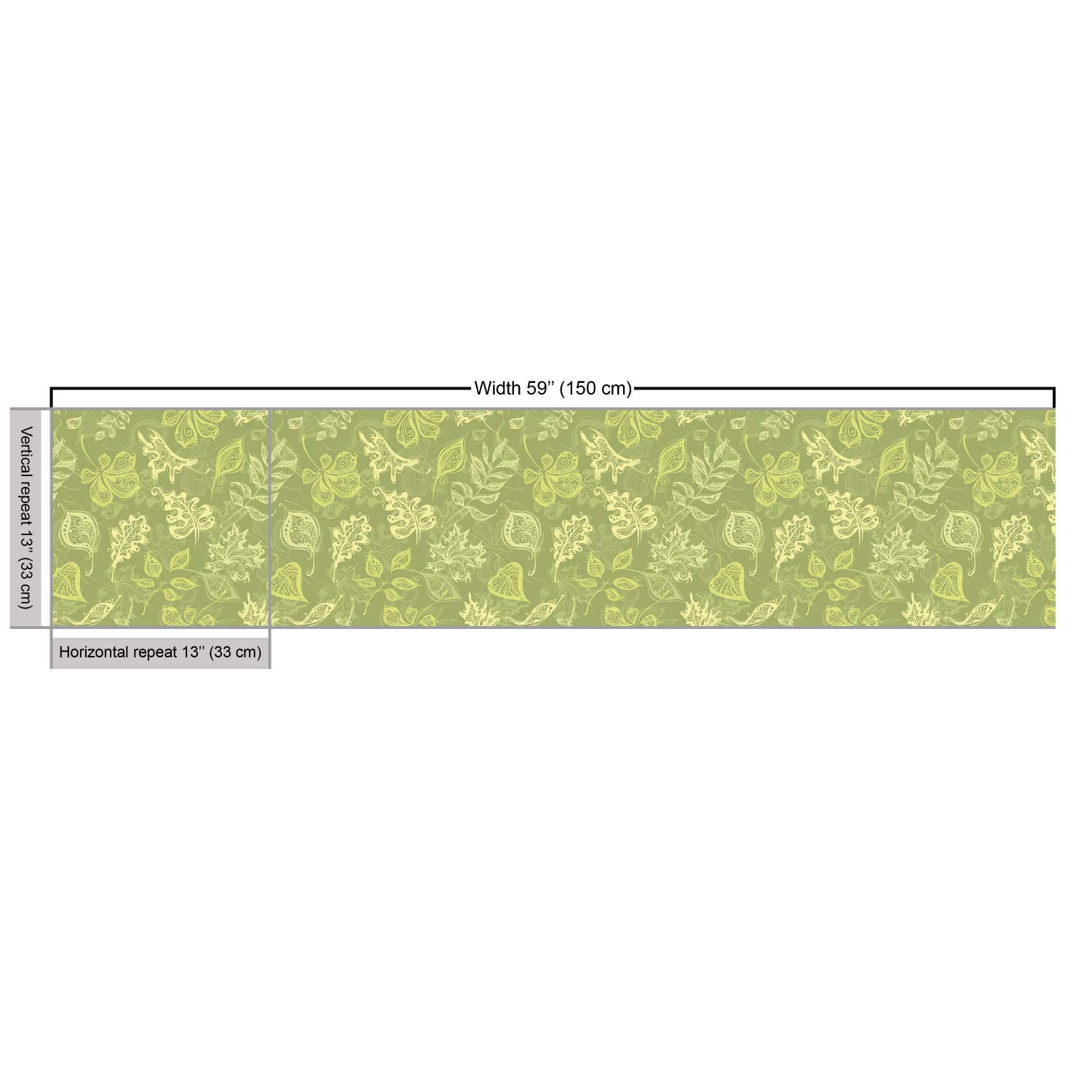 Ambesonne Green Olive Leaf Fabric by The Yard - 10 Yards of Decorative Upholstery Material for Sofas, Curtains & Home Decor | Eco-Friendly Plant Pattern Textile for Living Room, Bedroom & DIY Crafts