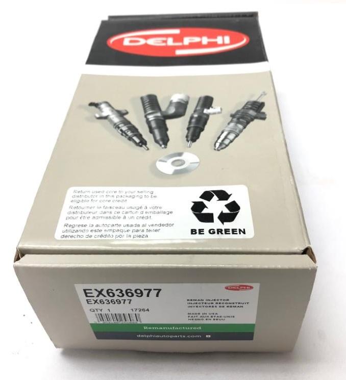 Delphi Remanufactured Fuel Injector Compatible with Detroit Diesel Series 60 - Replacement for R5236977 - Perfect for Heavy-Duty Truck Engine Repair & Maintenance