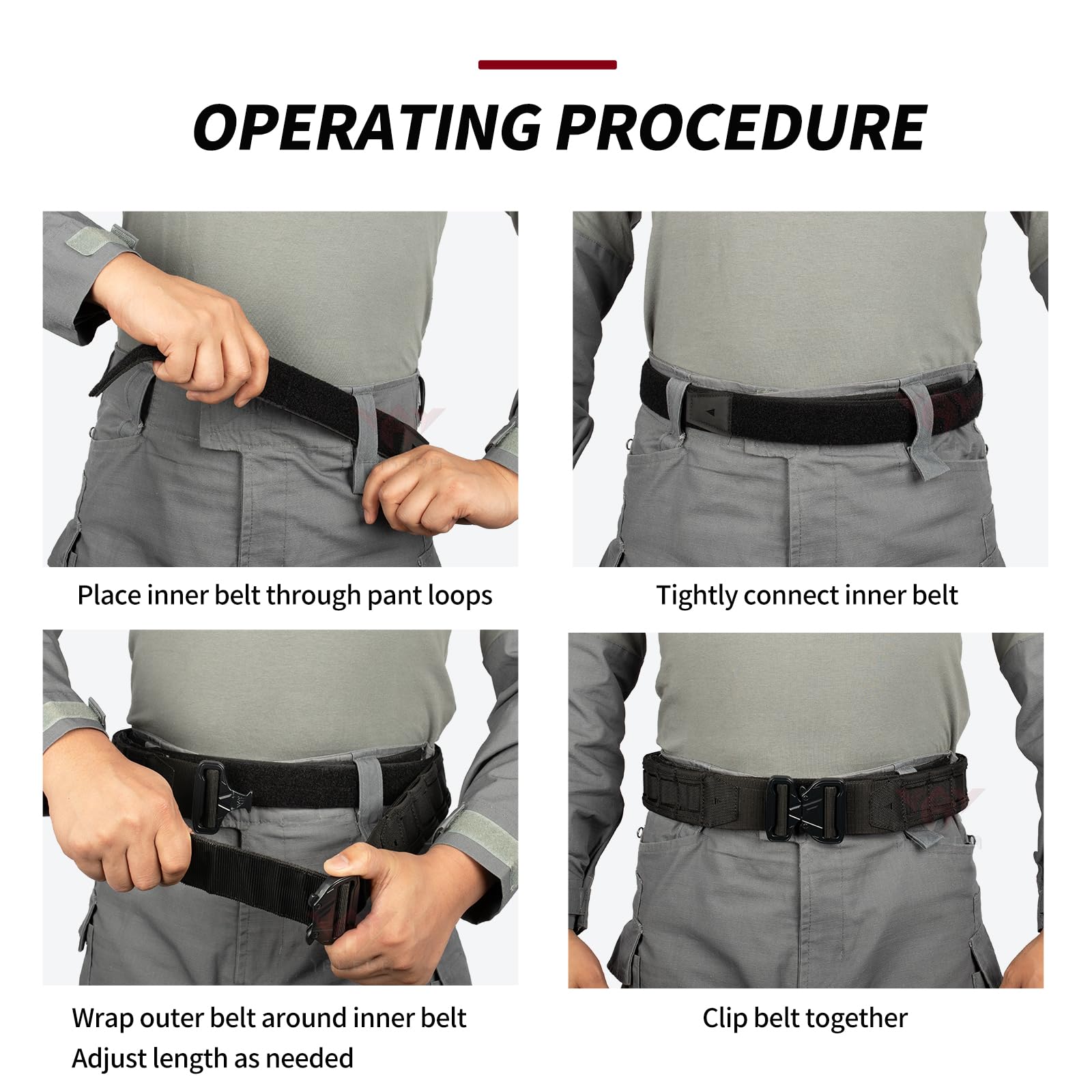 YAKEDA Tactical Battle Belt - Quick Release Military Belt for Men, Padded Nylon Duty Belt with Inner Belt & Anti-Slip Design - Perfect for Airsoft, Hunting, Hiking & Outdoor Activities