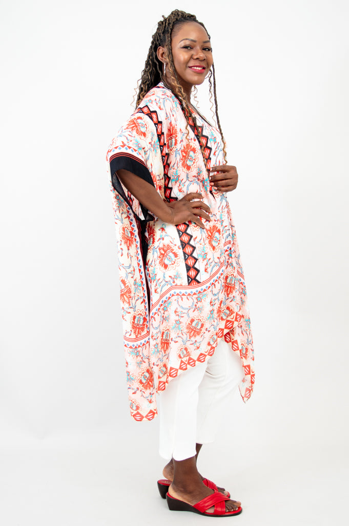 Darcy Women's Fashion One Size Floral Print Wrap Dress - Perfect for Summer Outings, Beach Vacations, and Casual Parties