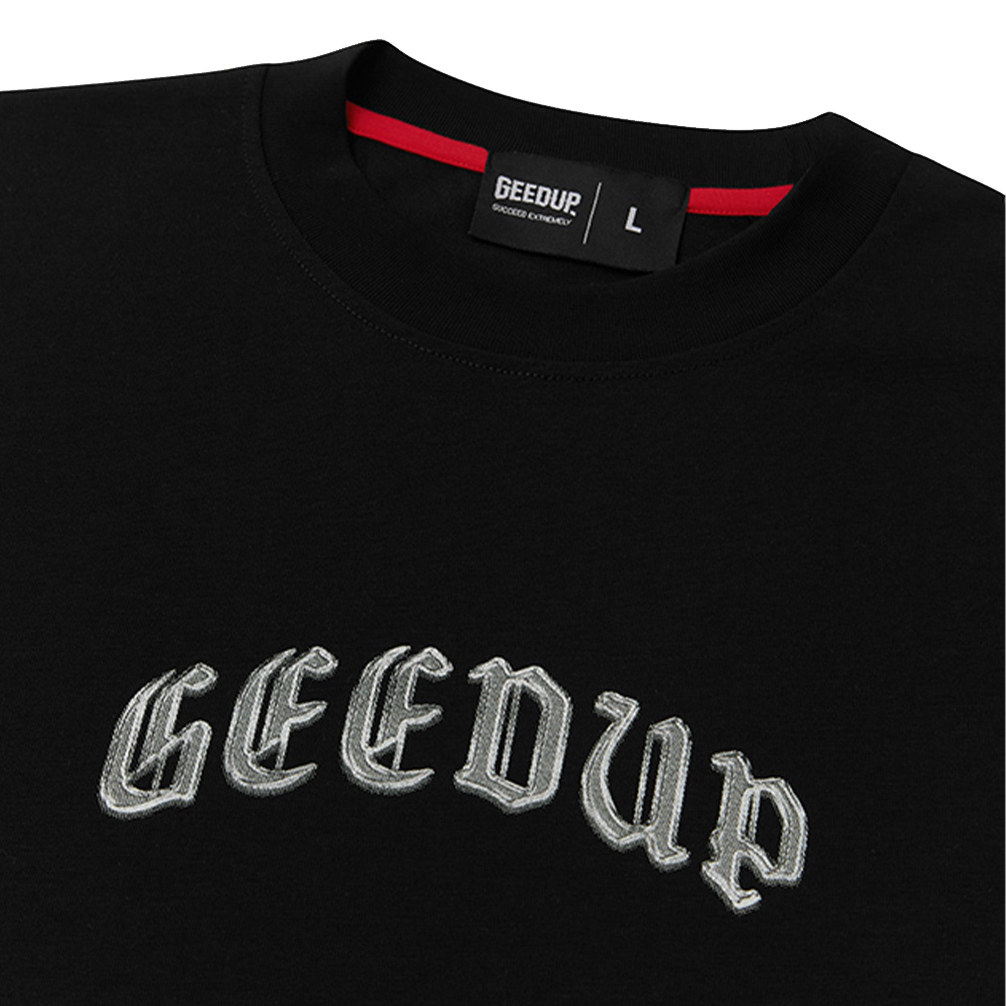 Geedup Chrome Logo T-Shirt for Men - Black Graphic Tee 2024 | Streetwear Fashion, Casual Wear & Urban Outfits