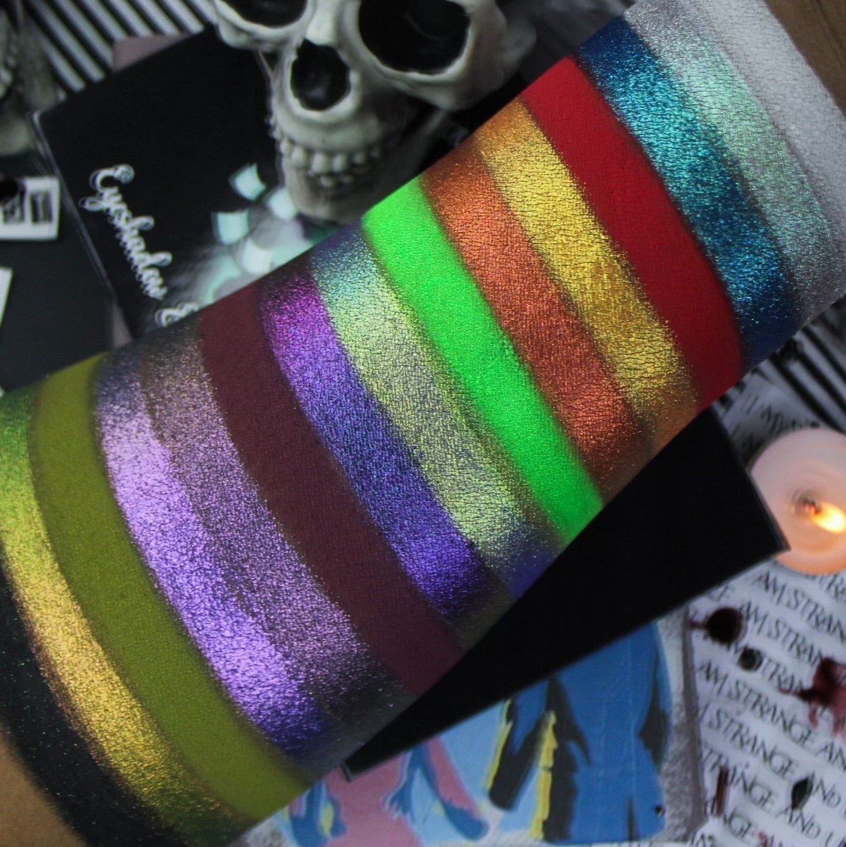 Unique & Bold Eyeshadow Palette - Vibrant Colors for Creative Makeup Looks | Perfect for Halloween, Cosplay & Artistic Expression