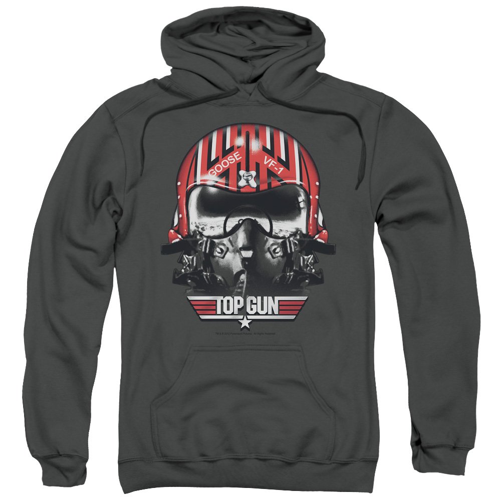 Top Gun Goose Helmet Unisex Adult Pull-Over Hoodie for Men & Women - Casual Wear, Movie Cosplay, Halloween Costume & Winter Warmth