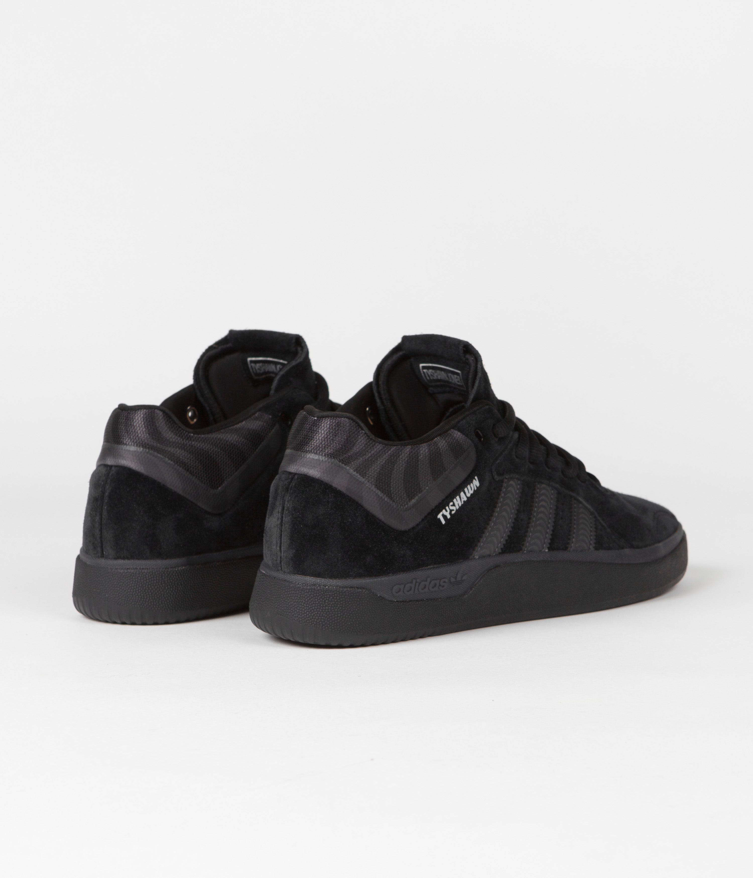 Adidas x Spitfire Tyshawn Shoes - Core Black / Grey Five / Silver Metallic | Skateboarding Sneakers for Men | Perfect for Streetwear & Urban Fashion