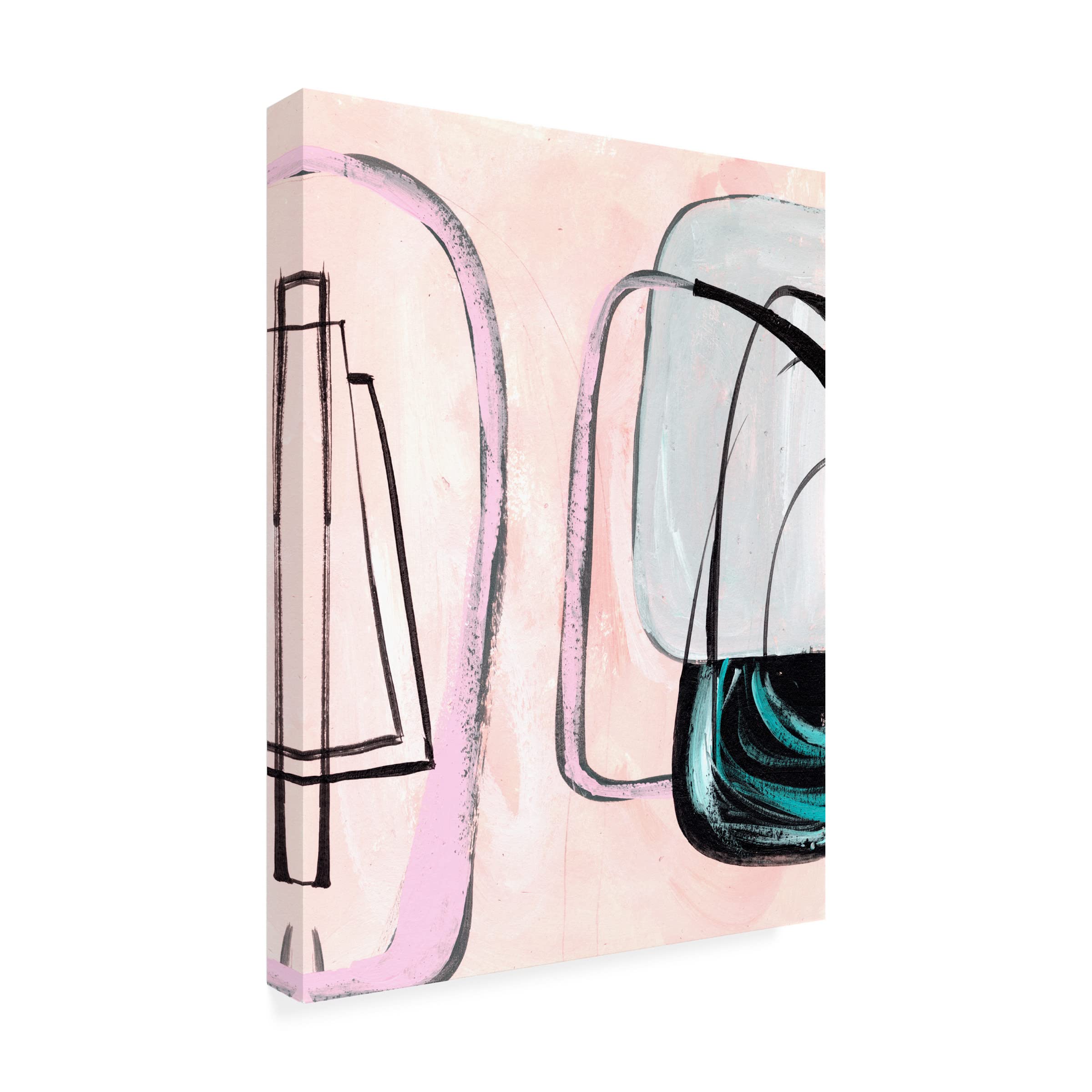 Trademark Fine Art 'Lumiere Rose III' Floral Canvas Wall Art by Melissa Wang - Elegant Home Decor for Living Room, Bedroom & Office