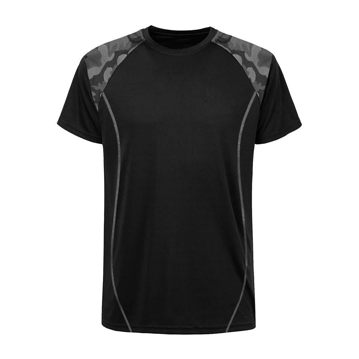 LeeHanTon Men's Running Shirts - Breathable Polyester Workout T-Shirt, Quick-Dry Athletic Tee for Gym, Jogging & Outdoor Sports | Short Sleeve Active Training Top for Running, Fitness & Exercise
