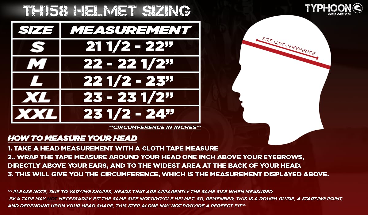Typhoon TH158 Modular Full Face Snowmobile Helmet with Heated Shield & Breath Box - Winter Sports Gear for Snowmobiling, Skiing & Extreme Cold Weather Protection