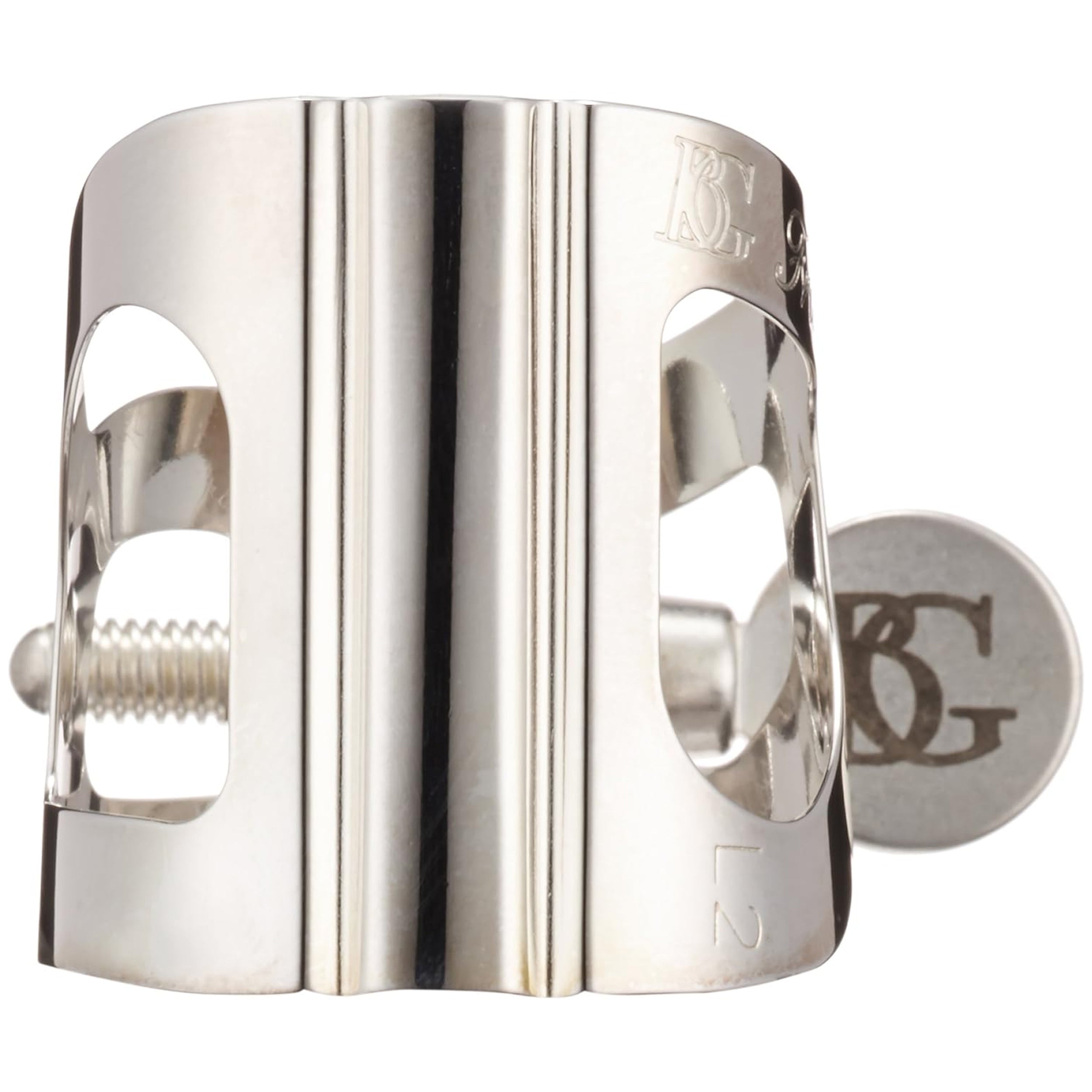 Premium Silver Plated Bb Clarinet Ligature with Cap - BG Tradition L2 Model for Professional Musicians - Perfect for Orchestras, Band Performances & Practice Sessions