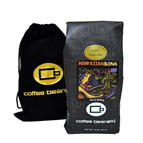 100% Authentic Hawaiian Kona Coffee - Medium Roast 12oz Bag (Coarse Grind) | Premium Specialty Coffee Beans for Home Brewing, Gifts & Office Use