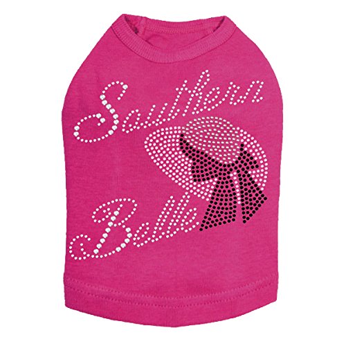 Southern Belle Dog Shirt Fuchsia Pink Small - Cute Pet Apparel for Small Dogs, Perfect for Parties & Photo Shoots