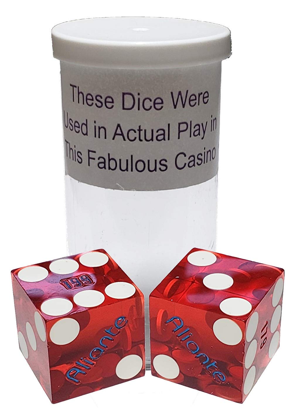 19mm Craps Dice Pair - Authentic Las Vegas Casino Dice for Table Games
