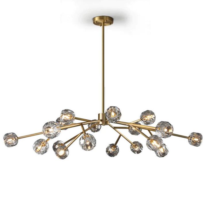 Crystal Ball Glass Round Chandelier 60