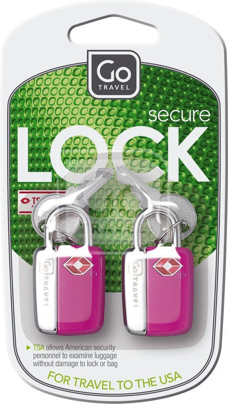 Go Travel Mini Glo Travel Lock - TSA Approved Luggage Lock with LED Light for Suitcases, Backpacks & Carry-On Bags - Secure Your Belongings During Travel, Camping & Night Use