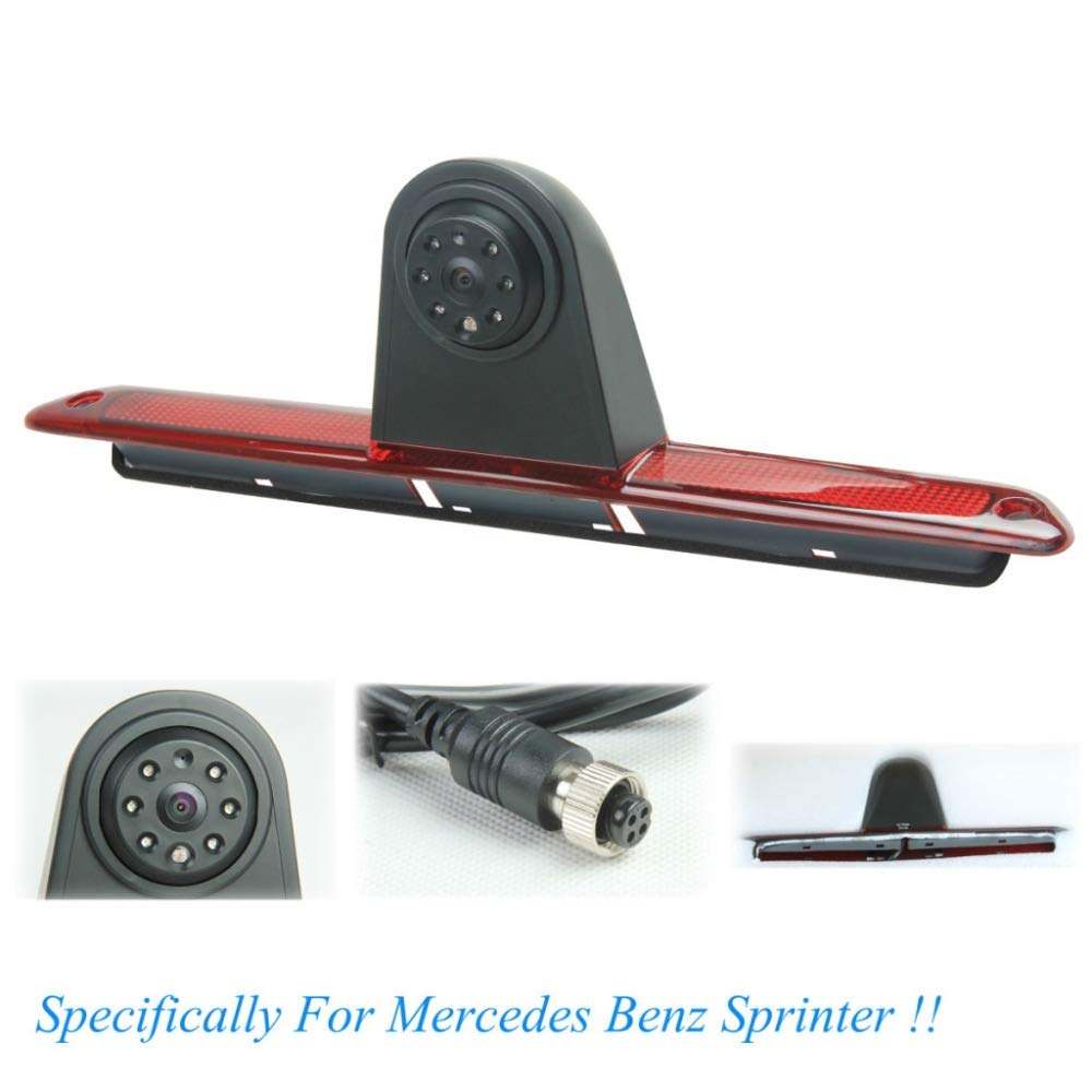 MB Sprinter & VW Crafter Replacement Roof Backup Camera - HD Night Vision Waterproof Reverse Camera for Commercial Vans - Perfect for Parking, Towing & RV Safety