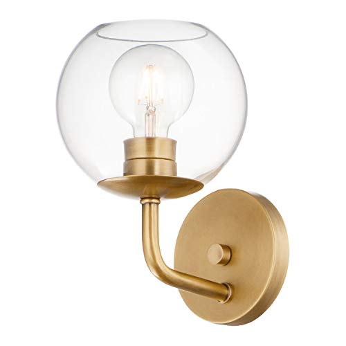 Maxim Branch - Modern One Light Wall Sconce for Bedroom, Living Room & Hallway - Elegant Plug-in or Hardwired Wall Light Fixture