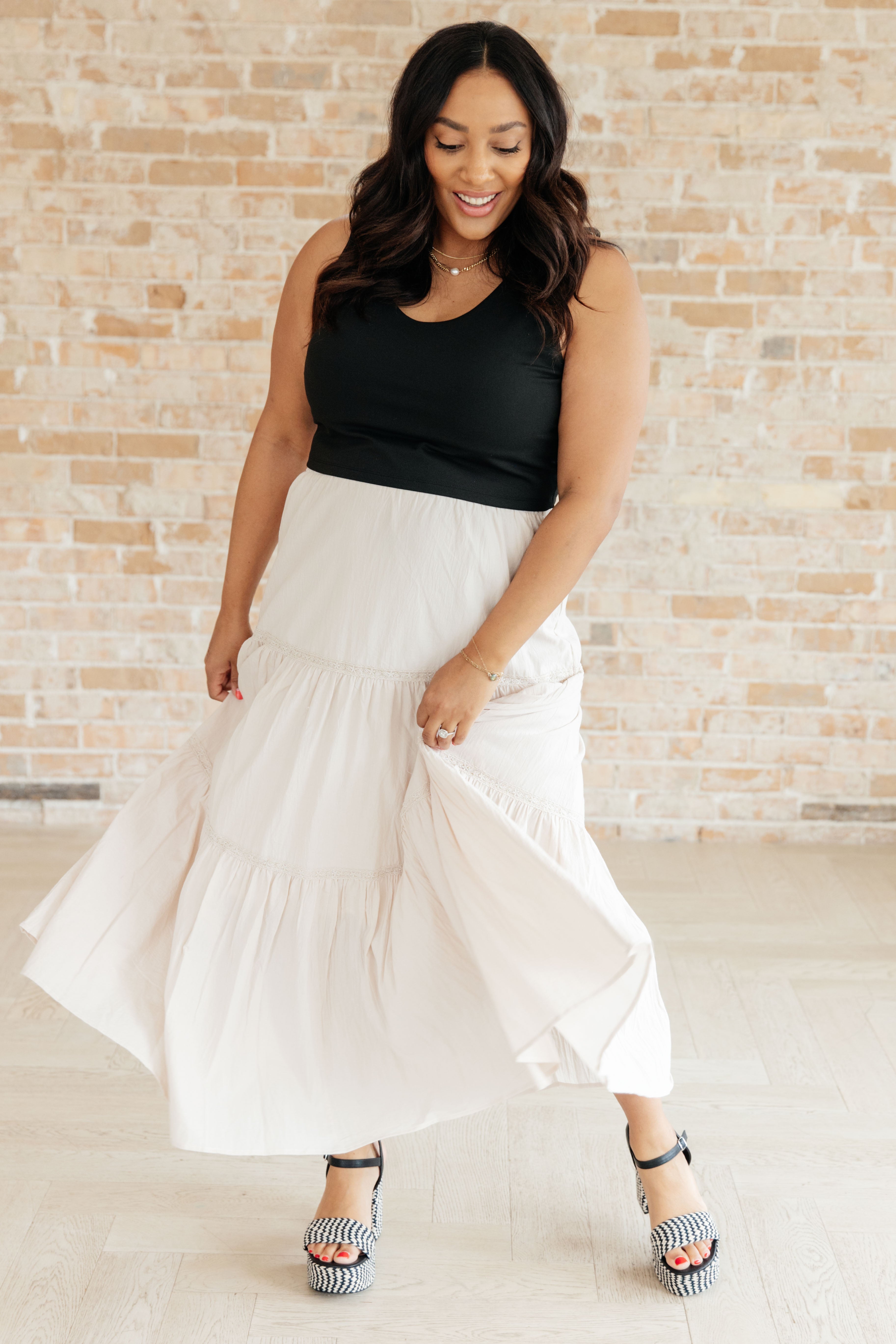 Let It Begin Tiered Maxi Skirt - Flowy Boho Long Skirt for Women | Perfect for Beach, Vacation & Summer Outfits