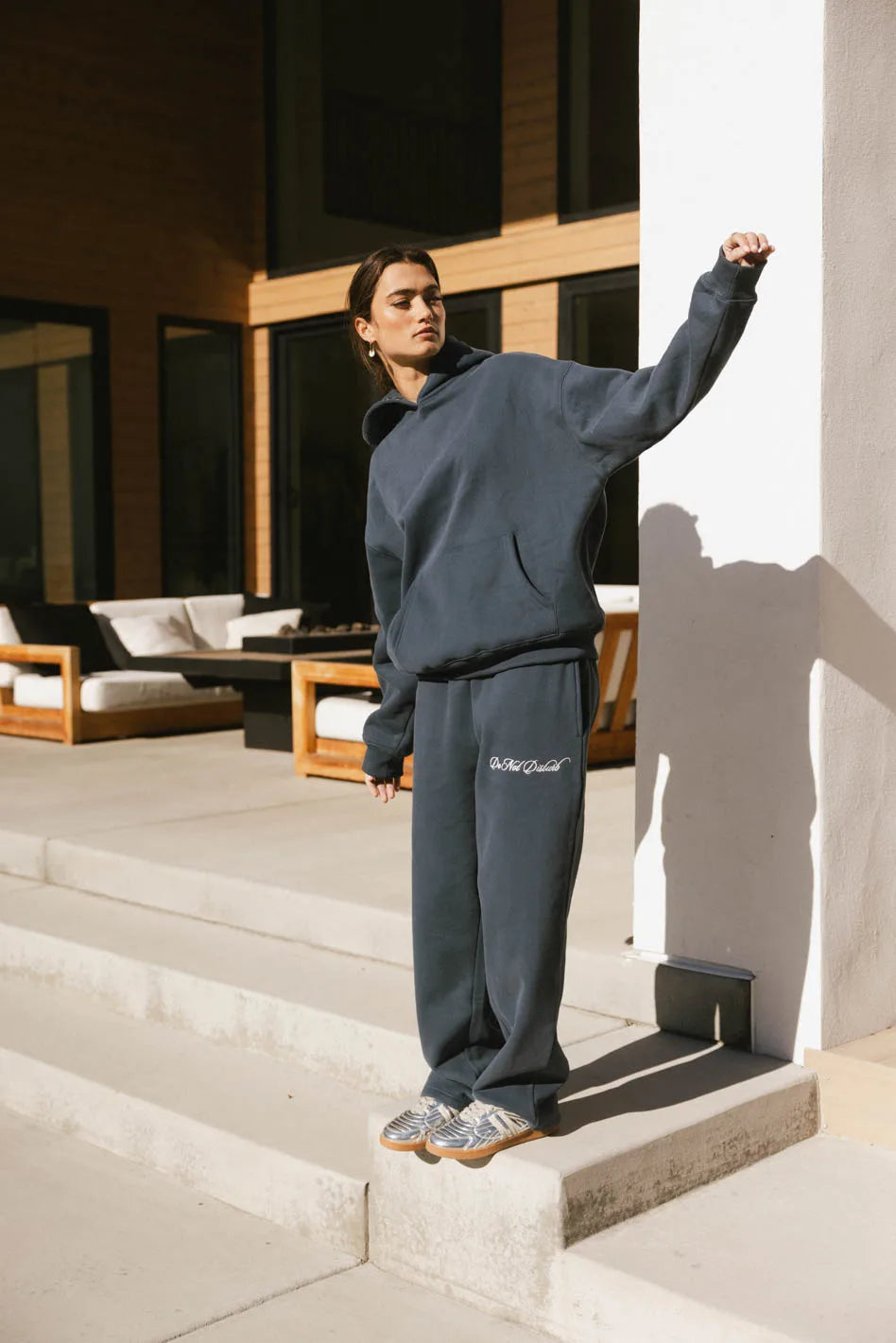 Comfortable Navy Do Not Disturb Sweatshirt - Cozy Pullover for Relaxing at Home, Lounging, or Running Errands