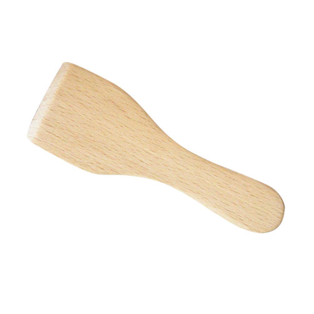 Cabilock 4-Piece Metal Spatula Set - Non-Stick Wooden Turner, Small Beech Butter Spatulas for Cooking, Baking & Kitchen Decor - Perfect for Flipping Pancakes, Frosting Cakes & Serving Desserts