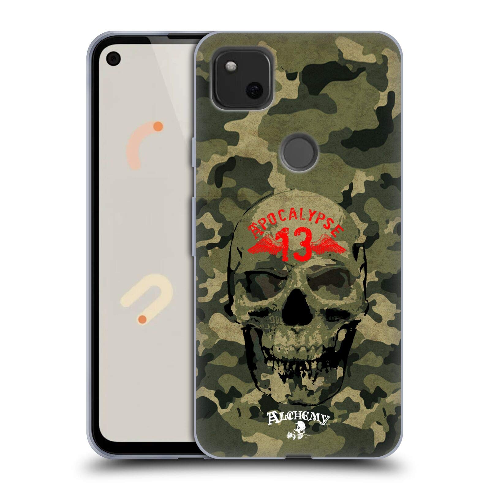 Alchemy Gothic Camo Skull Case for Google Pixel 4a - Stylish Protection for Gothic Lovers