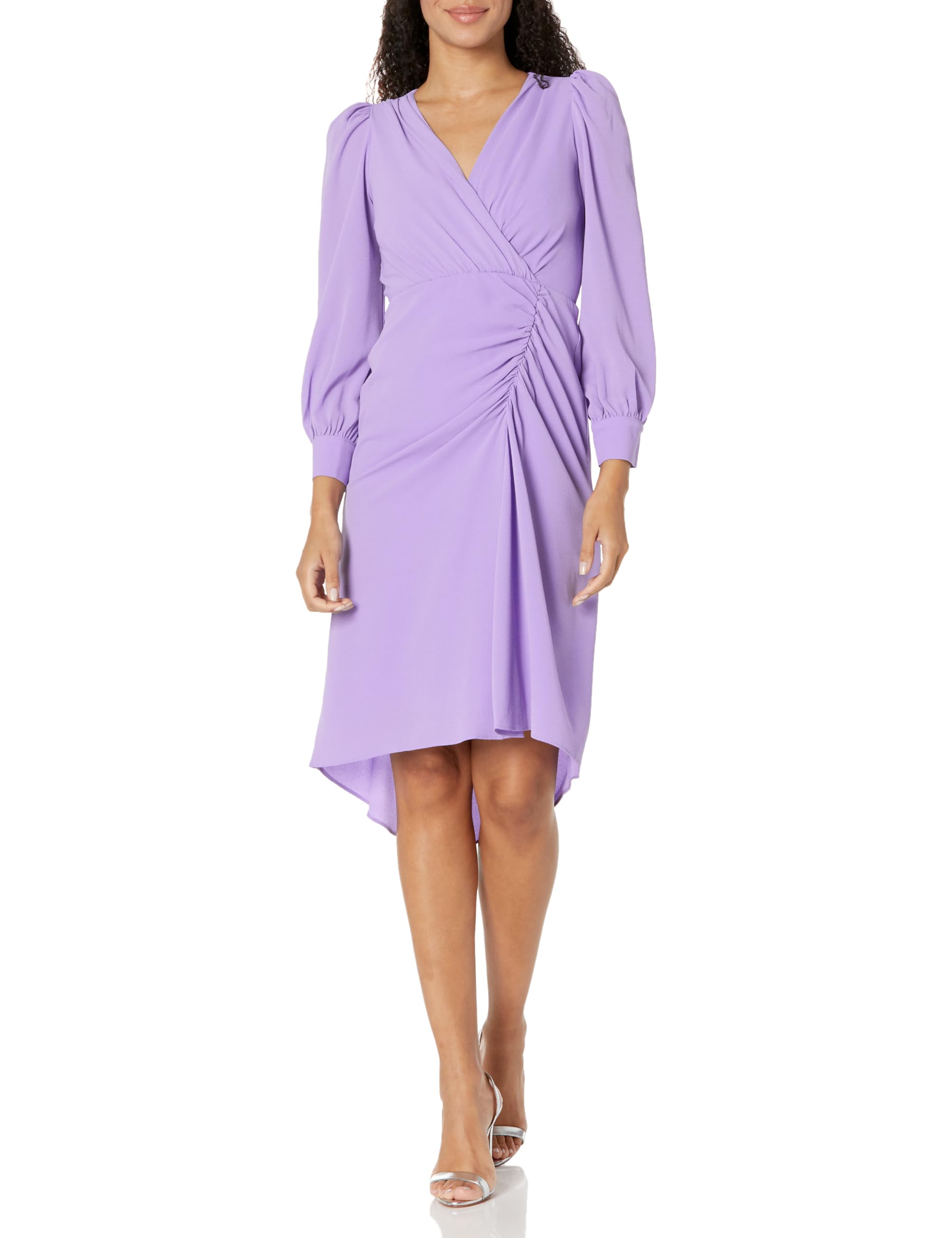 Maggy London Women's Long Sleeve Bubble Crepe Dress - Elegant Workwear & Wedding Guest Dress for Office, Cocktail Parties & Formal Events