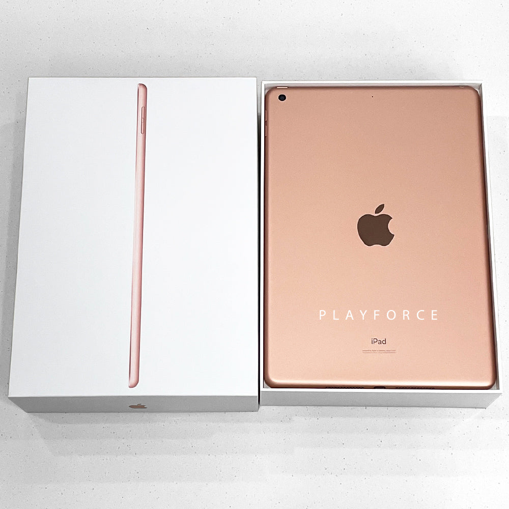 Apple iPad 7th Generation 128GB Wi-Fi Tablet (Latest Model) - Rose Gold for Work, Study & Entertainment