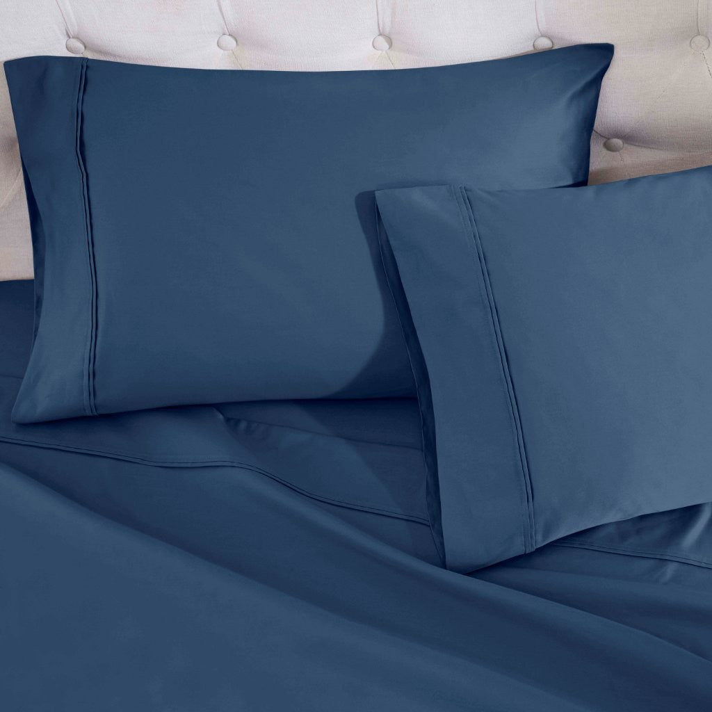 Luxury 1200 Thread Count Egyptian Cotton Deep Pocket Bed Sheet Set - Queen Size, Soft & Breathable for Ultimate Comfort - Perfect for Master Bedroom, Guest Room & Hotel Use