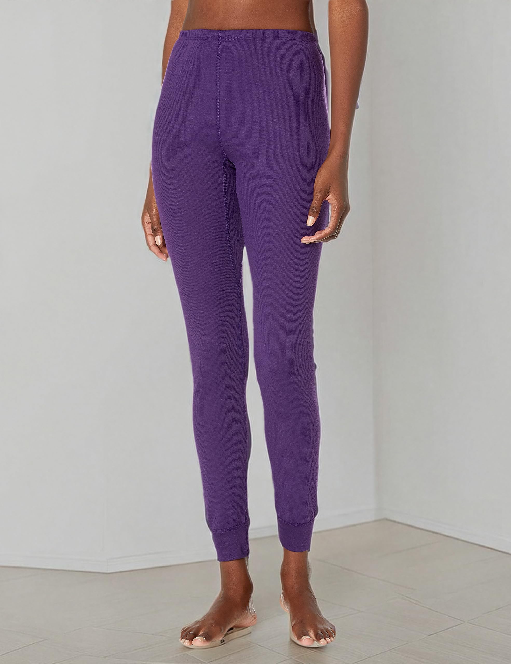 Fruit of the Loom Women's Micro Waffle Premium Thermal Underwear - Soft & Warm Winter Base Layer for Cold Weather, Lounge & Sleepwear