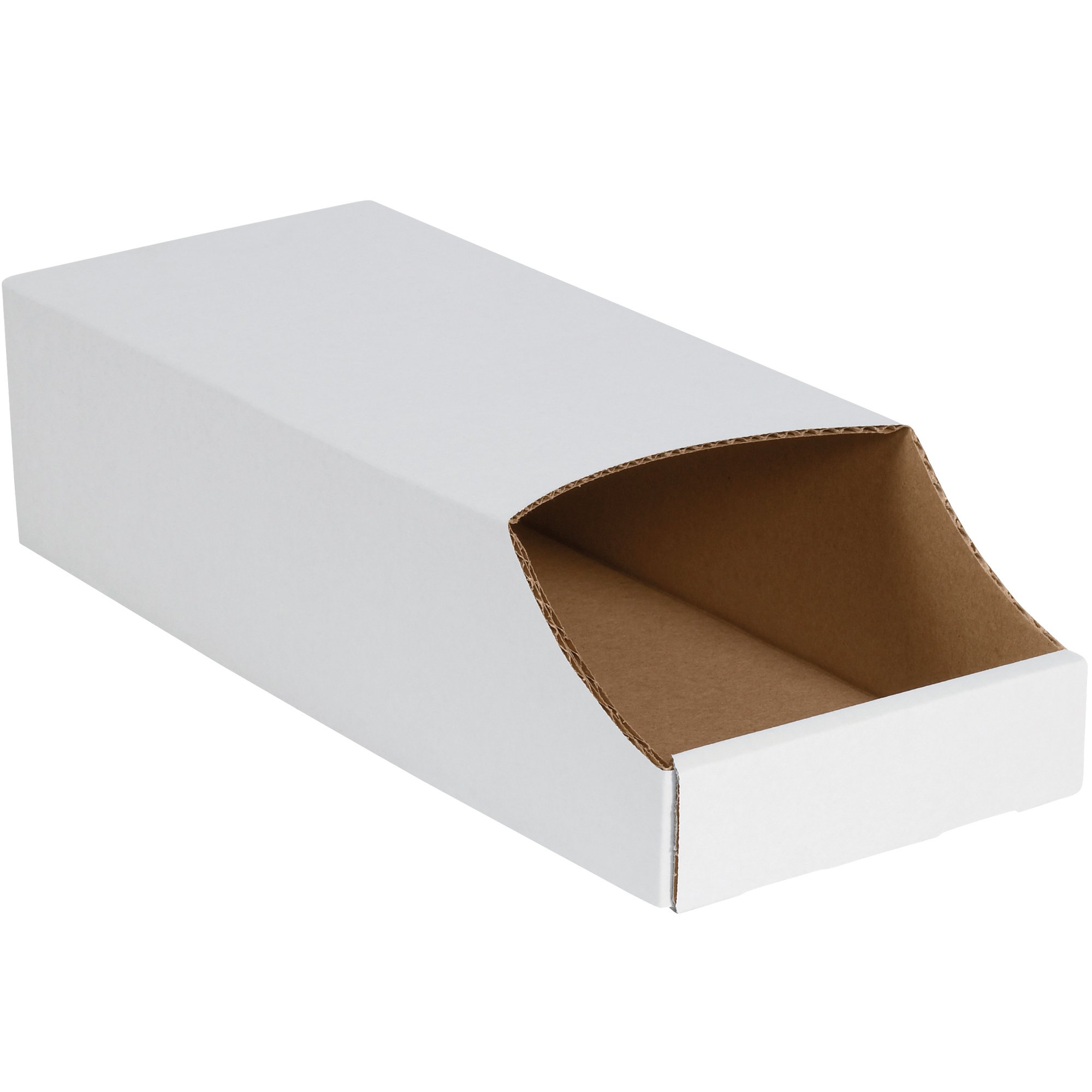 Aviditi Stackable Corrugated Cardboard Storage Bins for Garage & Home Organization - Perfect for Closet, Pantry, Office & Toy Storage