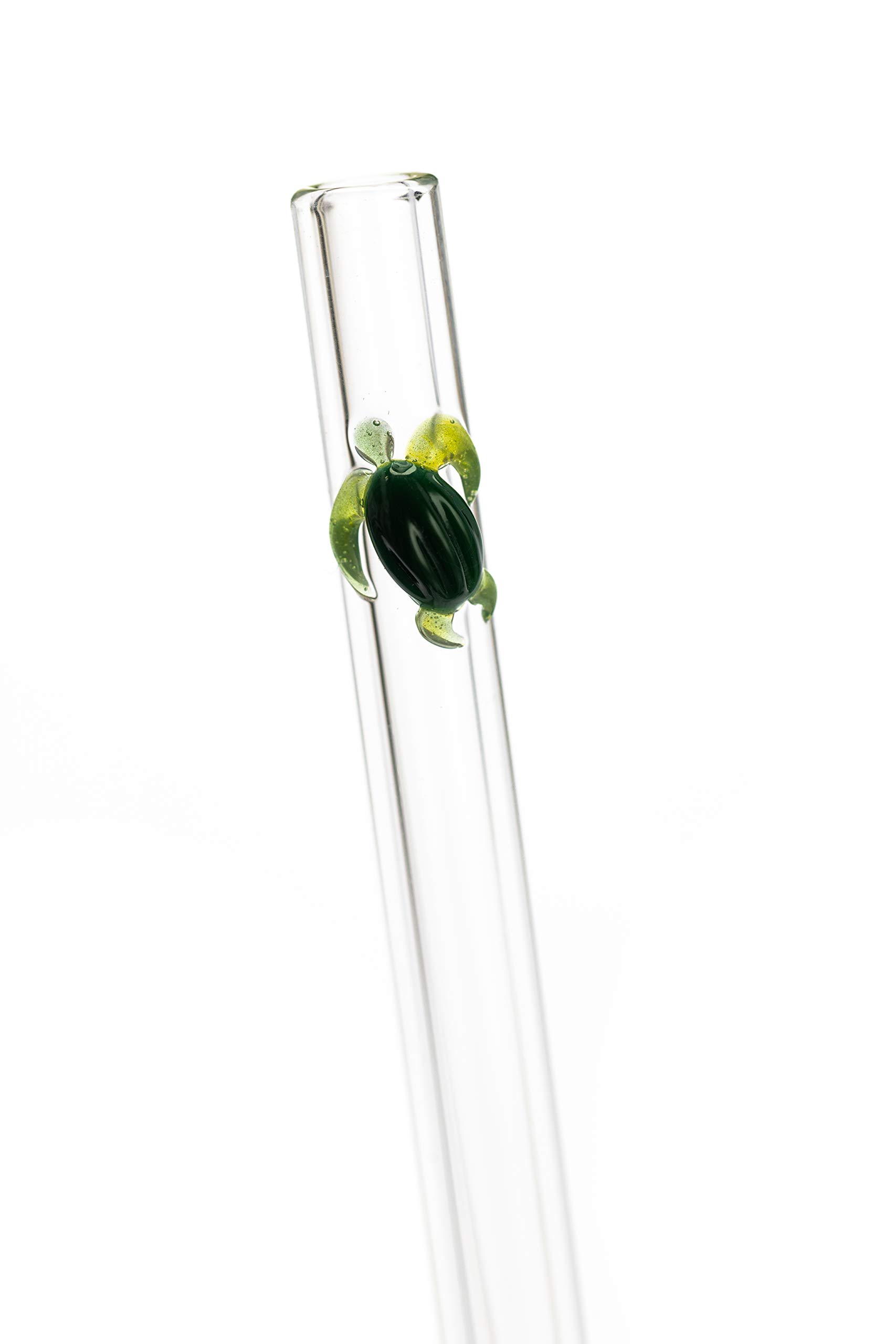 Eco-Friendly Glass Drinking Straws - Reusable, Heavy Duty Clear & Decorative Options (9.5mm x 8