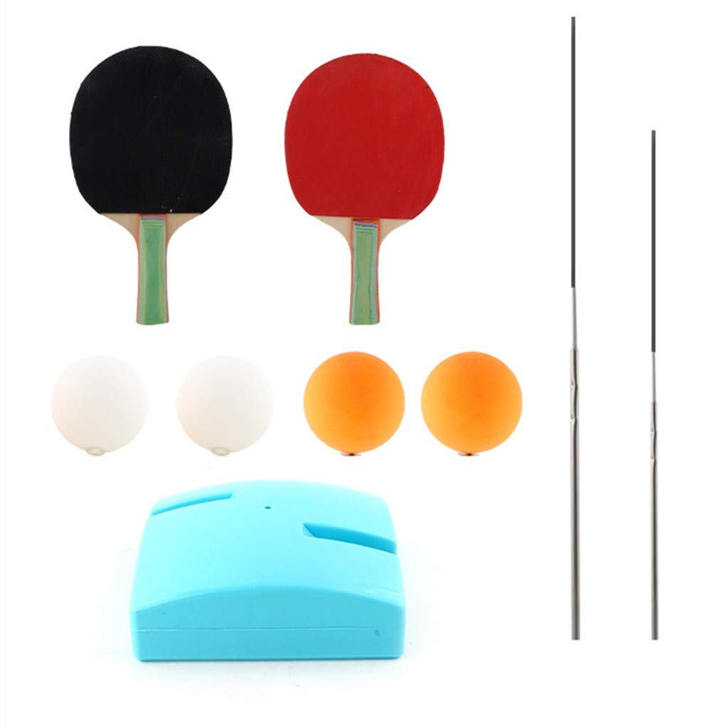 Kids & Adults Table Tennis Trainer - Elastic Shaft for Soft Training | Perfect for Home & School Practice