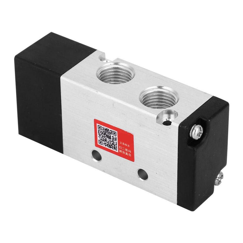 1/4 Inch 2 Position 5 Way Pneumatic Air Valve - Inlet/Outlet Port for Mechanical & Textile Equipment - Perfect for Automation Systems, Industrial Machinery & Manufacturing Processes