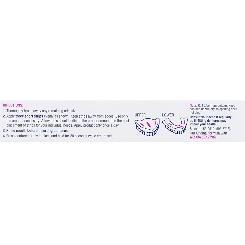 Premium Denture Adhesive Cream - 2.50 oz (Pack of 11) | Strong Hold for Dentures & False Teeth | All-Day Comfort for Eating & Speaking | Zinc-Free Formula for Daily Use